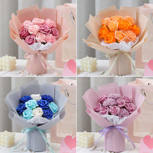 Teachers' Day Valentine's Day Gift for Girlfriend Soap Flower Birthday Gift Rose Bouquet