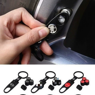 Supply Logo Car Tire Anti-Theft Valve Cap Valve Cover Zinc Alloy Anti-Theft Valve Inflatable (valve)
