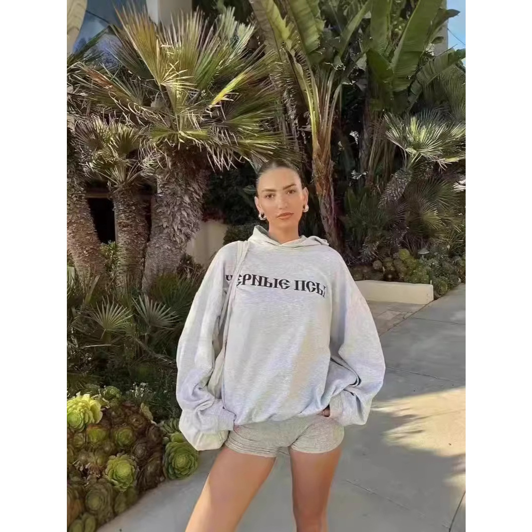 Yeezy Kanye American High Street Yzy Joint Gosha Russian Black Dog Black Dog Couple Hooded Sweatshirt Yeezy Kanye American High Street Yzy Joint Gosha Russian Black Dog Black Dog Couple Hooded Sweatshirt