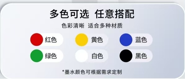 Impresora de inyección de tinta portátil de mano, tubo de acero, poste de telémetro, bolsa tejida, riel de tubería, fecha de lote, número de lote, impresora de inyección de tinta integrada