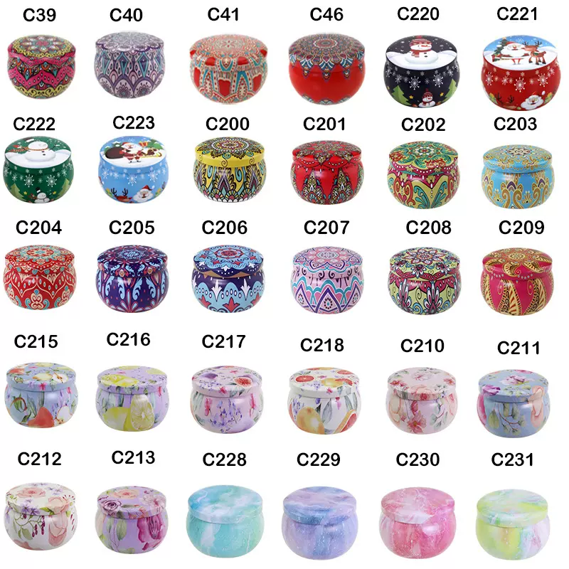 工厂批发民族风4.4oz马口铁大肚罐梨膏糖茶叶香薰蜡烛罐食品罐