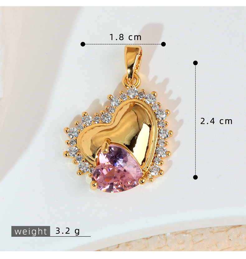 3g Weight Pendant Jewelry Making Type 16*23mm Jewelry Making Size DIY Jewelry Accessories Classification 1 Piece Quantity Copper Material Heart Shape, Bow Knot, Lock Pattern All Seasons Season Polished Finish Plating Design Elegant, Sweet, Classic Style Style 1 Piece 16*23mm Copper Heart Shape Bow Knot Lock Polished Pendant DIY Jewelry Accessories 6