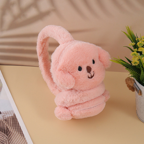 Winter and Autumn Fuzzy Warm Ear Muffs Cute Cartoon Ear Covers Cold Protection Ear Guards for Dogs Headwear