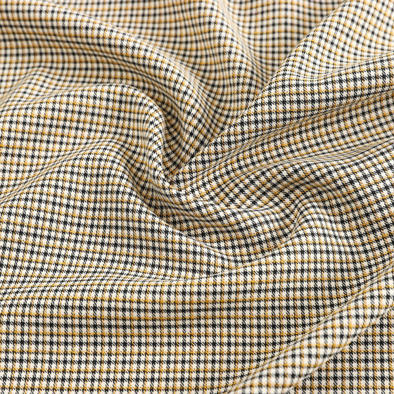 Spring and Autumn Suit Uniform Dress Plaid Fabric TR Yarn-dyed Stretch Plaid Shirt Houndstooth Fashion Fabric