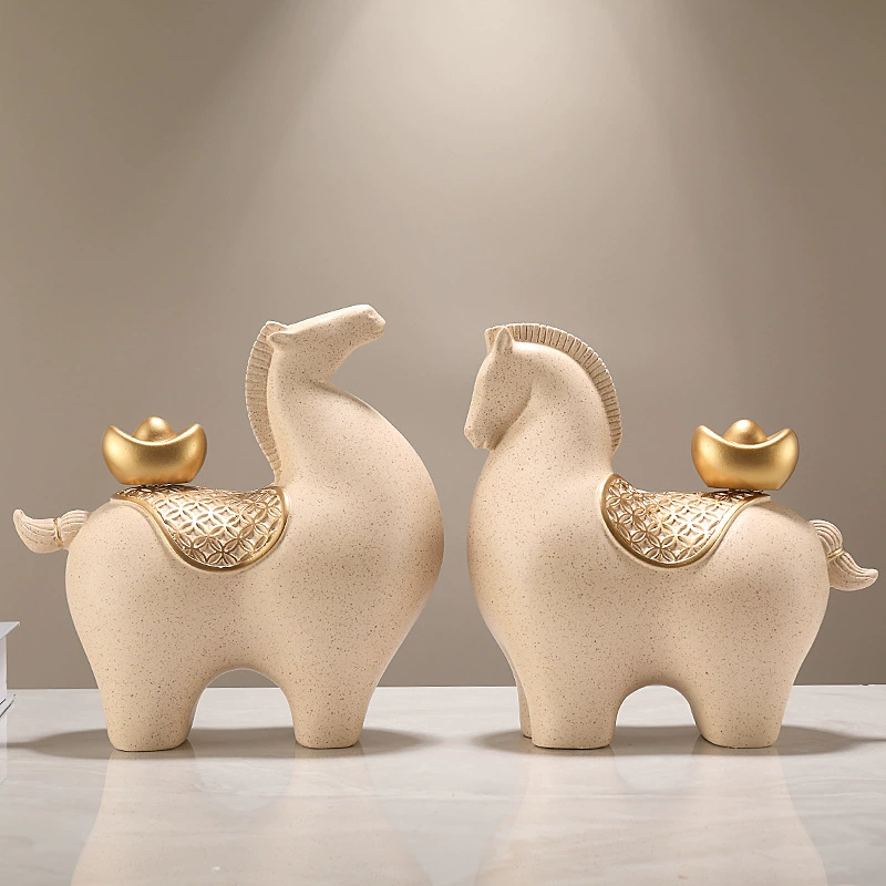 Немедленно найдите деньги, чтобы вести офис владельца рабочего стола дома гостиная украшения книжный шкаф открытие подарка лошади украшения