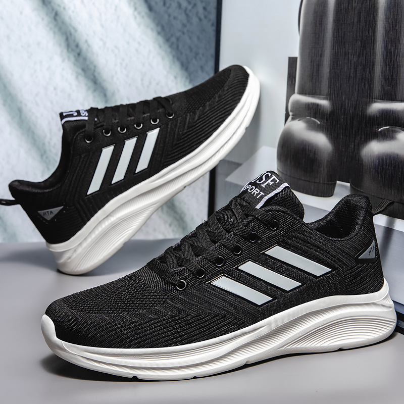 春夏秋季大码男鞋高轻大号飞织网布男鞋跨境外贸运动休闲鞋旅游鞋