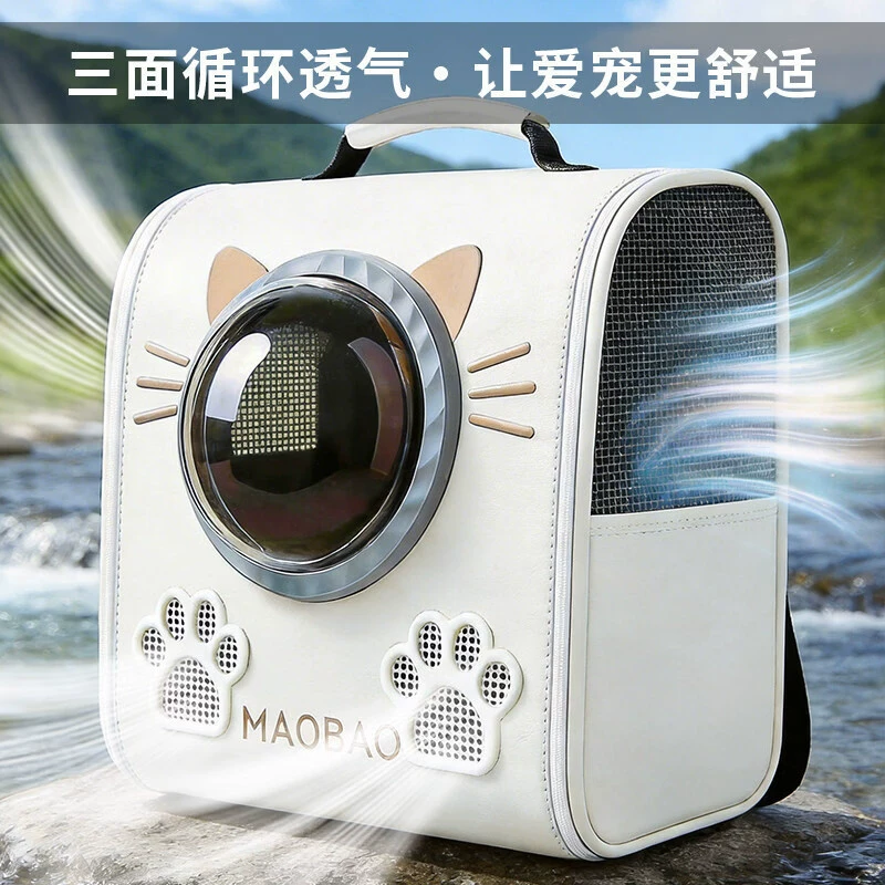 Space capacious handheld breathable backpack to go out