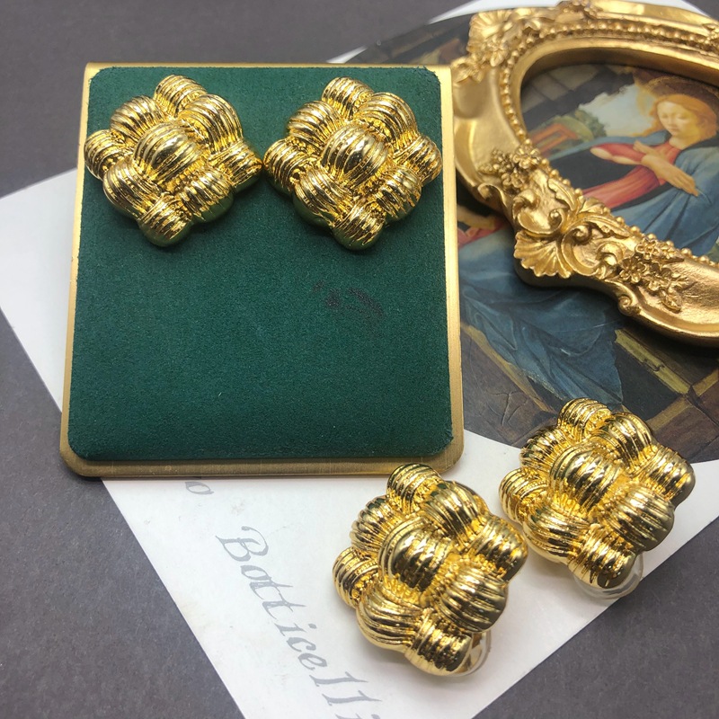 Ear Studs Classification 1 Pair Retro Geometric Plating Alloy Ear Studs
