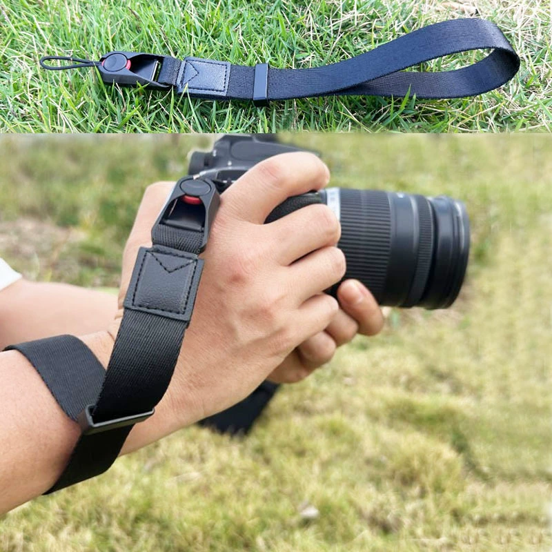 Быстросъемный ремешок для камеры, подходит для Canon Nikon Sony Fuji SLR, беззеркальный ремешок для камеры, дышащий ремешок на запястье
