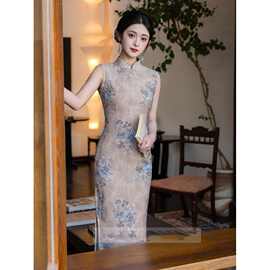 无袖旗袍2026新款改良年轻款女夏季新中式国风连衣裙复古文艺日常