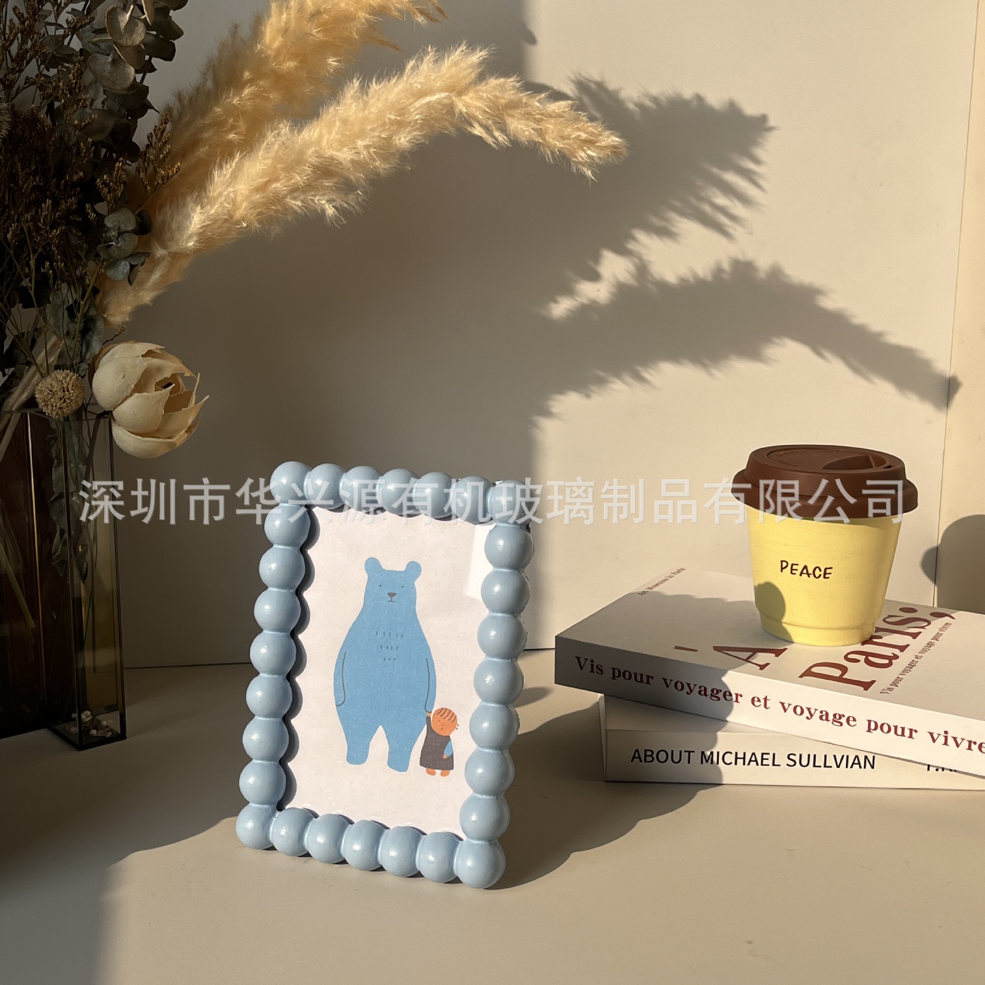Cute marco de fotos de resina de bola 6 pulgadas / 7 pulgadas de escritorio decoración del hogar decoración artística marco de fotos decoración marco de fotos image 9