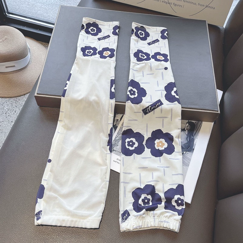 Весной и летом солнцезащитный крем с ворсовыми рукавами, Женский солнцезащитный козырек для вождения на открытом воздухе, Прохладный Эластичный дышащий длинный защитный кожух для рук, Модный рукав для льда