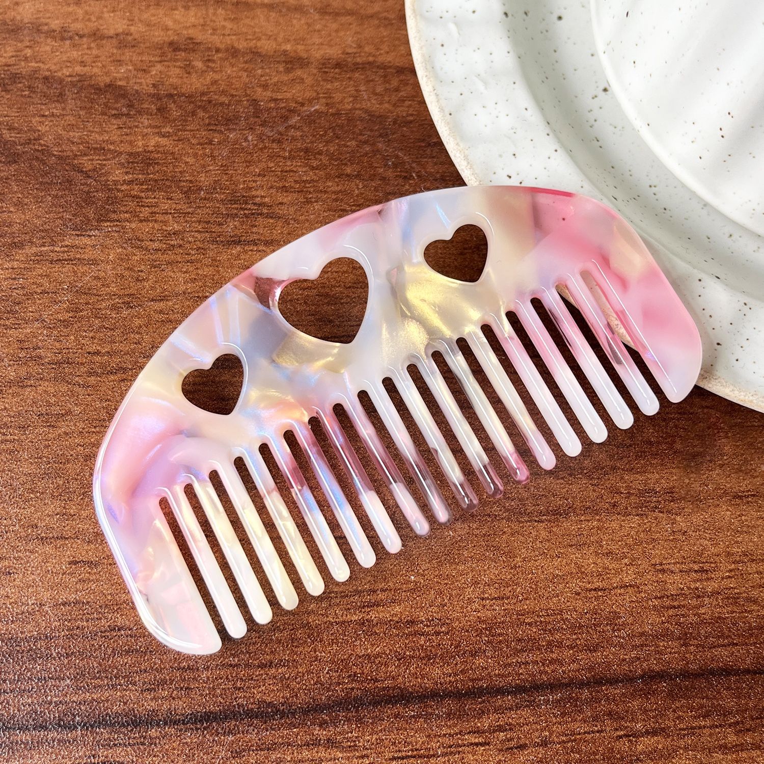 Sensación de alto nivel ~ acético placa portátil lavable pein de cabello antiestático pein de cabello retro
