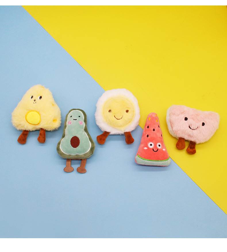 Mint Plush Cat Toy - Funny Watermelon with Sharp Corners