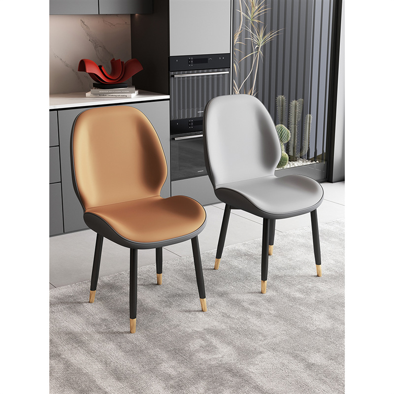 Silla de comedor hogar Luz lujo moderno silla simple subred silla roja larga sentada cómoda negociación silla Mahjong silla trasera mesa de comedor y silla