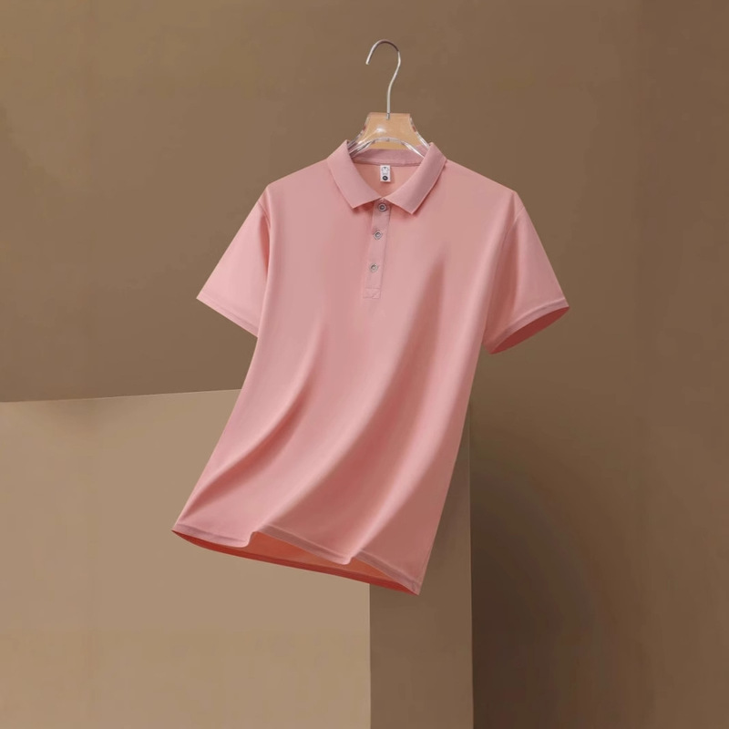 180g Quick-Drying Silk Cotton Lapel Business Work Clothes with Printed Logo Short-Sleeved Polo Shirt (No Independent Packaging) 180g Quick-Drying Silk Cotton Lapel Business Work Clothes with Printed Logo Short-Sleeved Polo Shirt (No Independent Packaging)