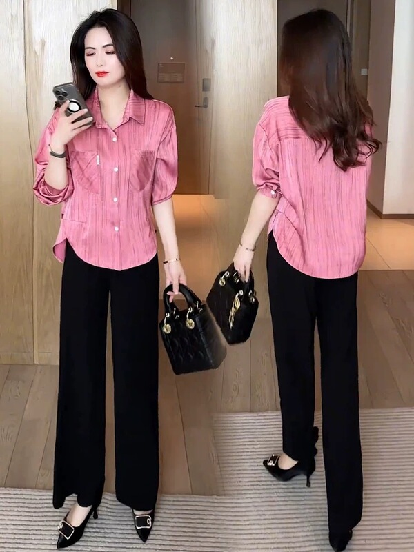 Fashion Shirt Women's 2025 Spring New Arrival Foreign Elegant All-Match Belly-Covering Loose Slimming Long-Sleeved Shirt Small Shirt Top