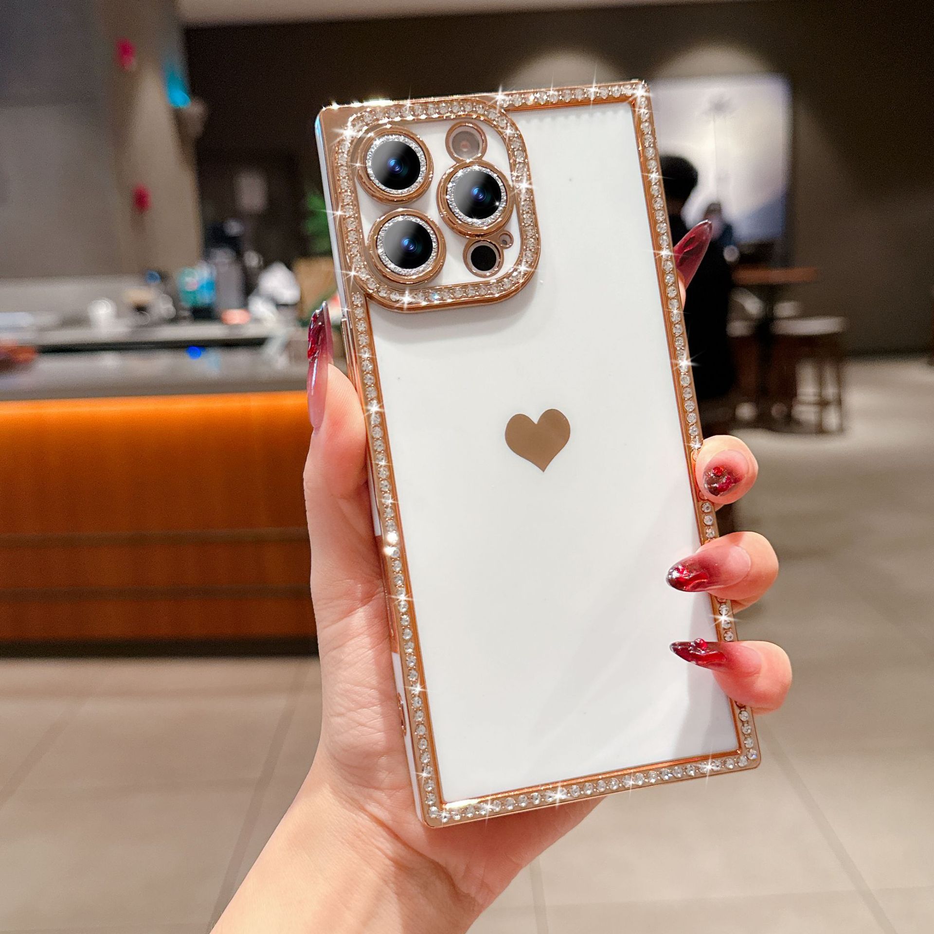 Coque Iphone 17 Avec Bordure Électroplaquée Miroir Anti-chute_voghion.com