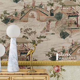 墙纸、壁纸;墙布;壁画