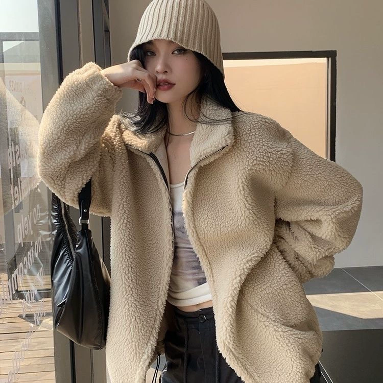 Демисезонная бархатная модная куртка, oversize, увеличенная толщина
