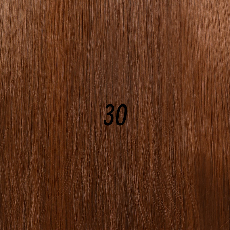 Universal hand hook long straight bangs honey brown