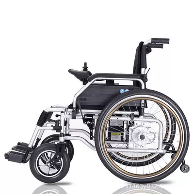 Electric Wheelchair for the Elderly, Dual-Purpose Foldable Portable Wheelchair for the Disabled, Elderly Four-Wheel Mobility Wheelchair (Qatlanan elektrik velosipedlər) - 24v12a-lead-acid-battery