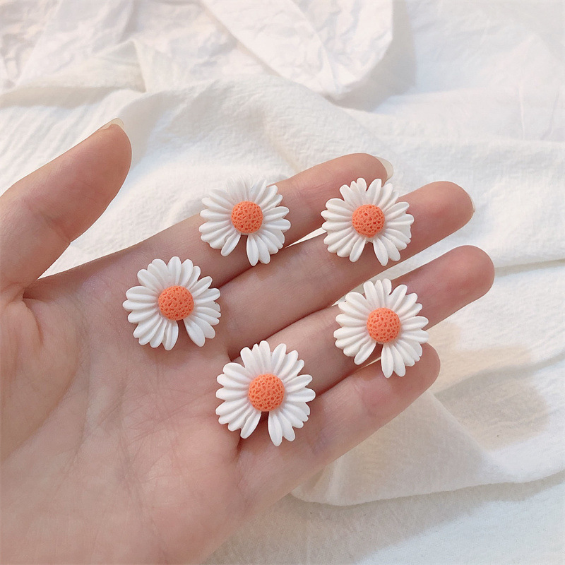 Xiaozou crisantemo resina horquilla accesorios teléfono móvil Shell diadema material caja de almacenamiento taza agua pegatinas DIY joyería