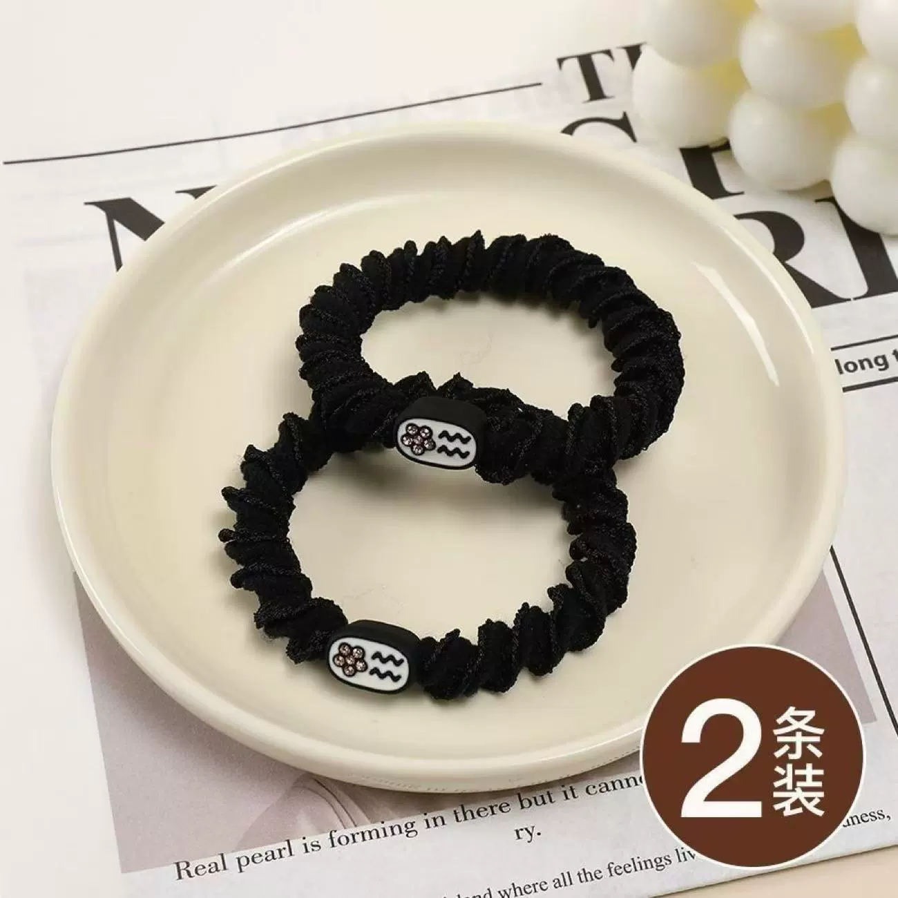 Elastic sports rostometer for gym, ponytail, durable hair rope, harmless hair accessory, no hair damage