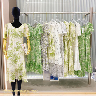 Langsili Brand 2025 Summer Plus-Size Fashion Women's Clothing Physical Store Live Supply Brand Clearance Final Sale Wholesale
