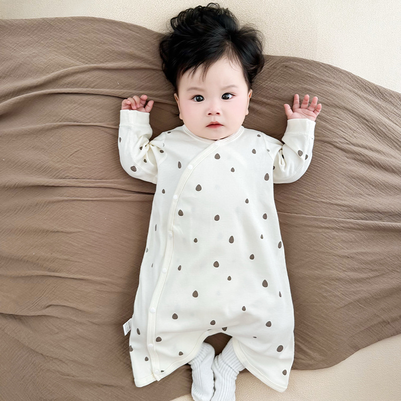 Baby Pajamas Spring and Autum Pure Cotton Baby Sleeping Bag Anti-Kick Quilt Kidsren's Home Clothes Nightgown Long-Sleeved Jumpsuit