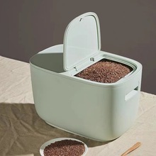 家用厨房按压米桶防潮防虫密封桶五谷杂粮储米箱加厚收纳米缸批发