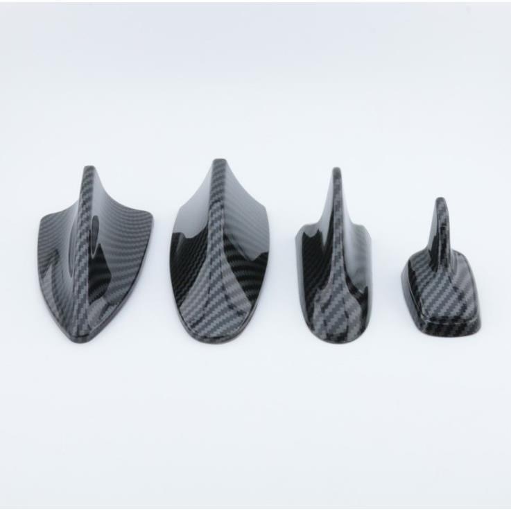 Cross-border car decoration carbon fiber pattern antenna, universal modification shark fin antenna, wireless roof spoiler antenna