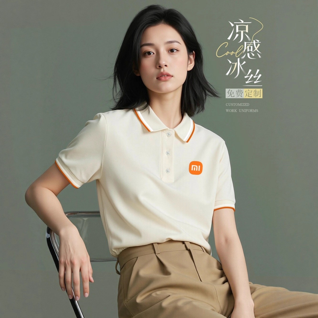 New Ice Silk Polo Shirt Work Clothes Men's Lapel Short-Sleeved T-Shirt Corporate Group Cultural Shirt Work Clothes Summer Printed Logo