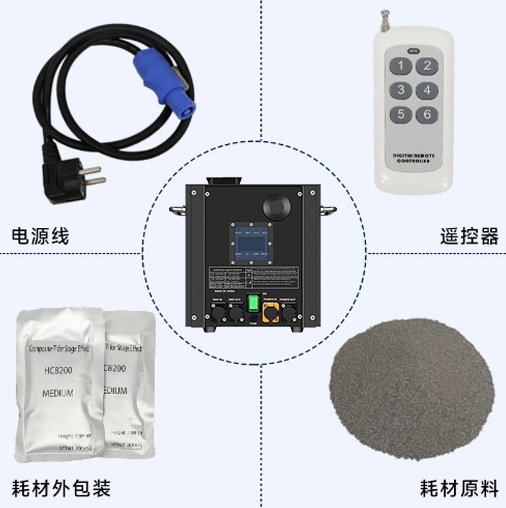 Escenario al aire libre impermeable pulverización electrónica de flores de regalo de la reunión anual de celebración de la boda de regalo de flores de efecto especial de la máquina de luz de estrellas