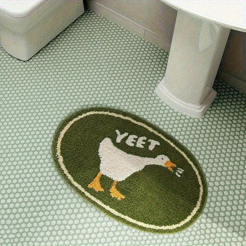 Cartoon Cute Non-slip Bathroom Doorway Water Absorbent Floor Mat Imitation Cashmere Bathroom Entrance Home Entrance Door Mat