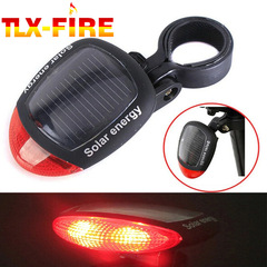 Mountain bike solar taillight charging road bike night riding flashing balance car frog warning light