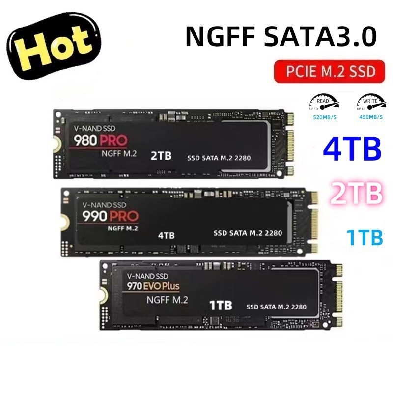 Cross-Border Foreign Trade M.2 990Prongff Solid-State Drive 4Tb2Tb Expansion Upgrade High-Speed Ssd Solid-State Drive