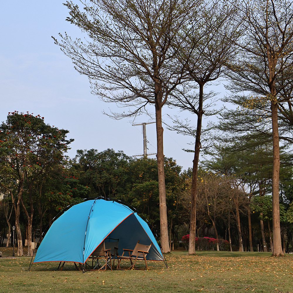 3-4 Person Outdoor Beach Tent, Portable, Bottomless, Windproof, Foldable, Large Space Tent, Sunshade