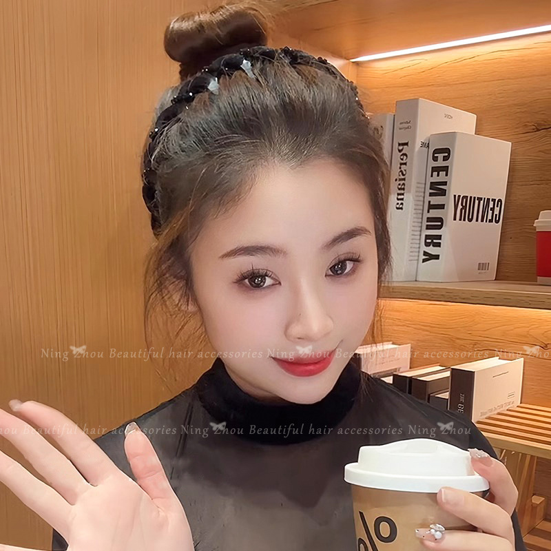 带齿防滑发箍女2025新款外出百搭显脸小头箍气质高颅顶压发卡头饰|undefined