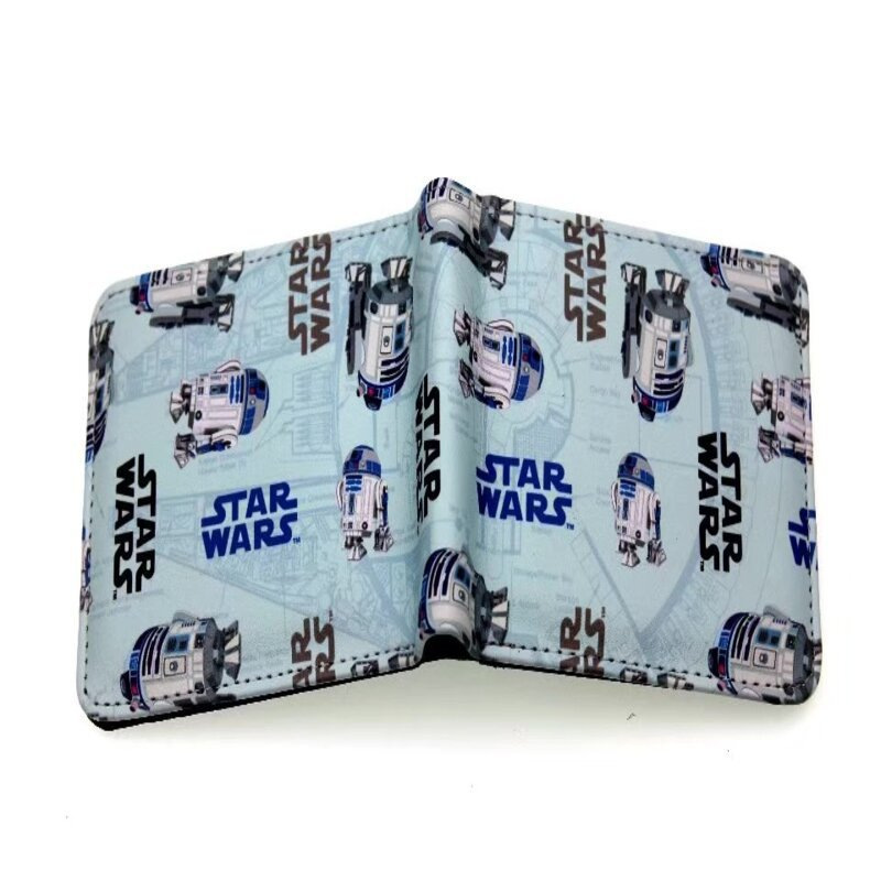 Cine y Televisión anime periférico Star Wars cartera Guerrero Negro soldado blanco estudiante universal corto pu monedero