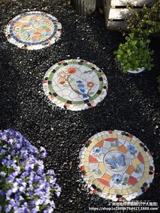 Garden Stepping Stones Outdoor Balcony Courtyard Stepping Stones Villa Lawn Imitation Stone Floor Tiles Foot Terrace Stepping Stones