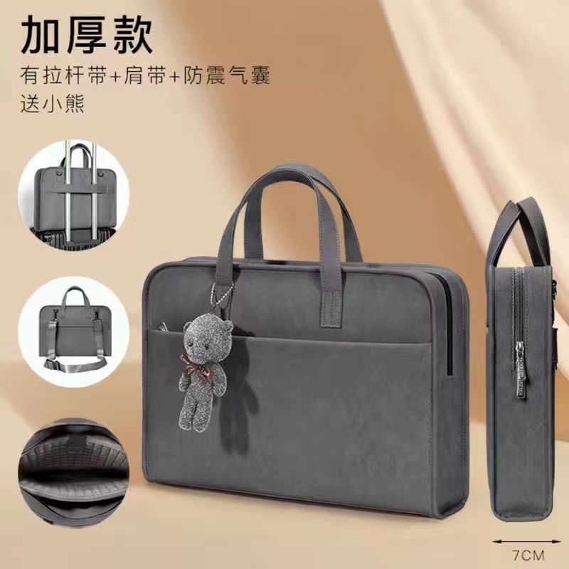 电脑包好看手提防摔适用于防震苹果笔记本简约加厚的单肩斜挎|undefined