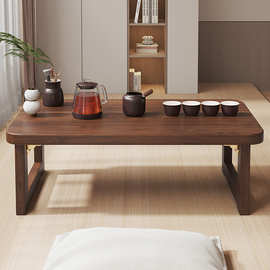 小桌子折叠飘窗炕桌家用实木榻榻米桌子小茶几床上学习矮桌飘窗桌