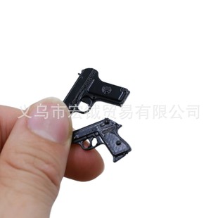 1:12 Doll House Mini Alloy Toy Gun Micro Landscape Decorative Ornaments