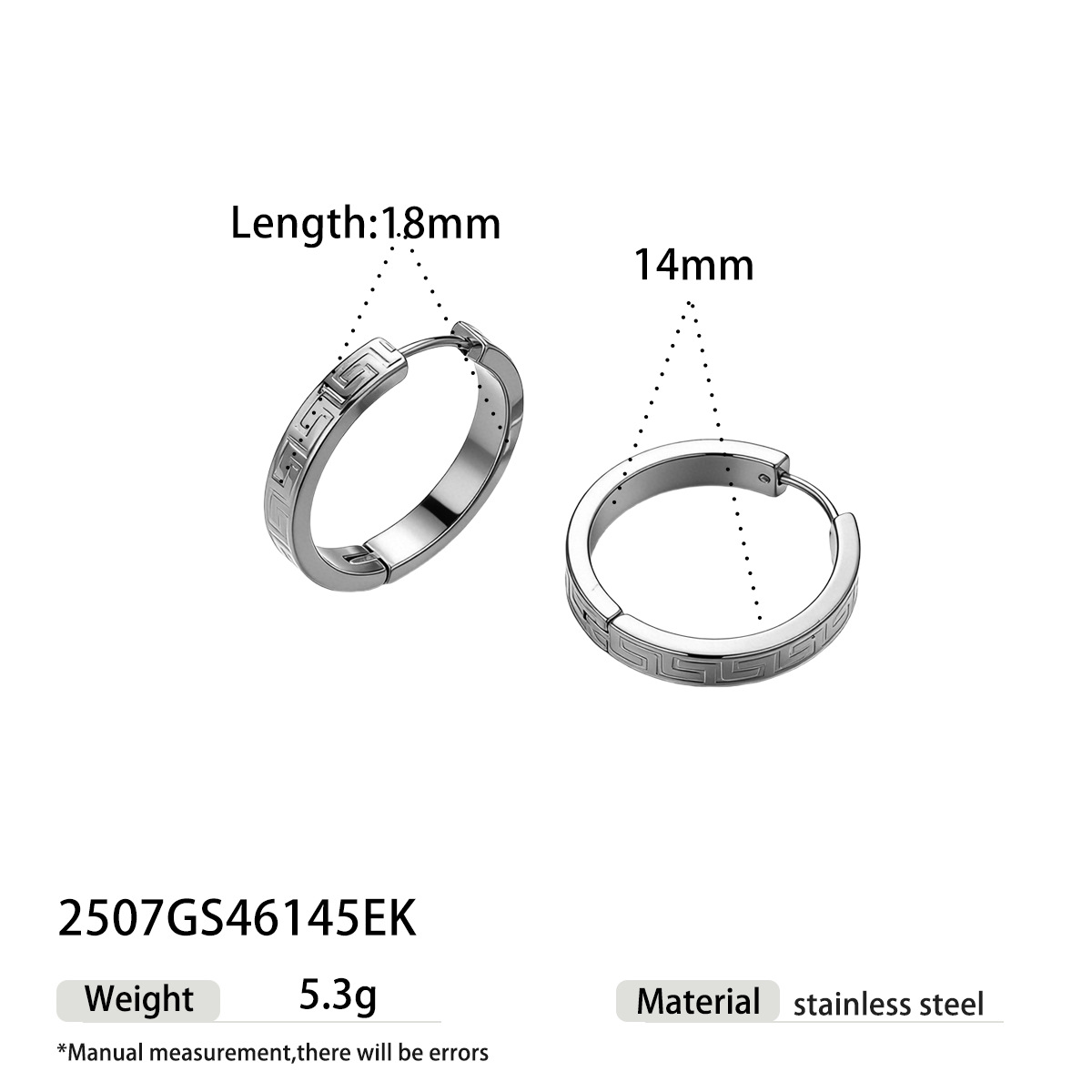 TENA Europa y América pendientes de acero inoxidable vacaciones nicho de diseño de textura de acero de titanio ligero lujo de alta calidad joyas para los oídos