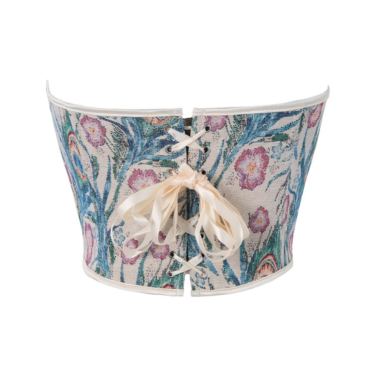 Nuevo patrón de impresión transfronteriza sin correa de hombro para unirse al pecho de la mujer cintura cortesía chaqueta de corte