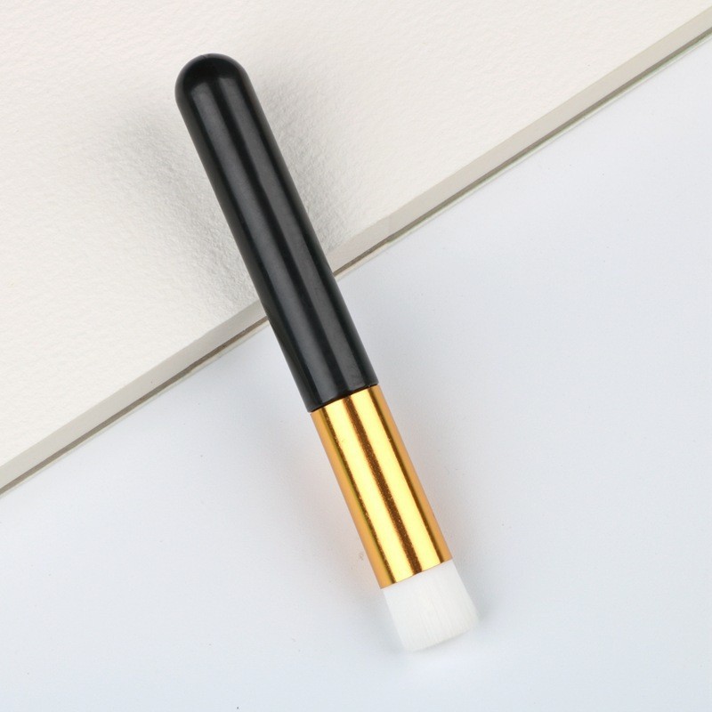 Mousse cepillo de limpieza, cepillo de pestañas, cepillo de nariz, cepillo de nariz, cepillo de nariz, cepillo de labios, cepillo de maquillaje plano