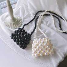 2021新款小珍珠包包手提珠子包泫雅风珍珠mini小包复古手工包串珠