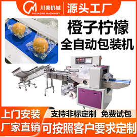 高速脐橙柠檬包装机 小青桔金桔柑橘全自动套袋机 橙子水果包装机