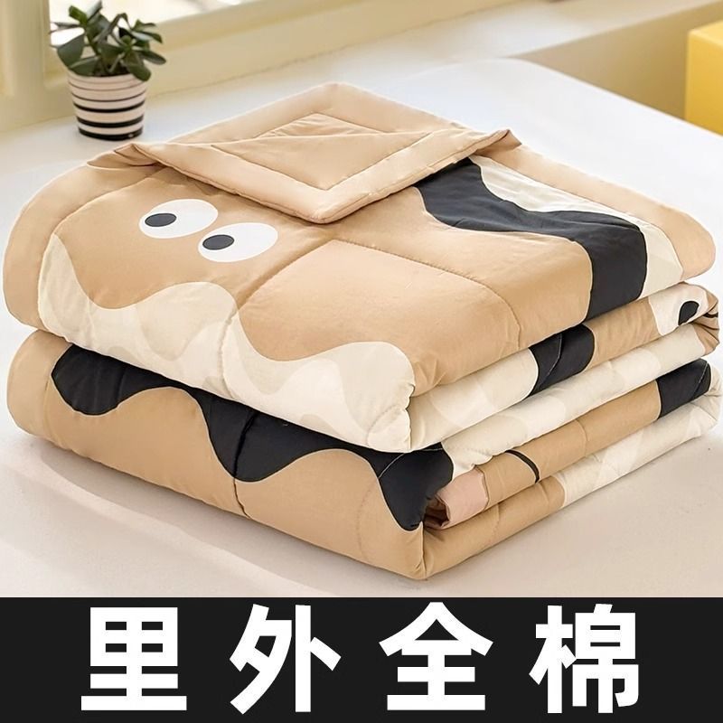 Niños verano colcha de algodón, jardín de infantes de algodón, bebé siesta, colcha de aire acondicionado de verano para bebés, se puede lavar a máquina clase A